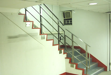 internal staircase to cockloft